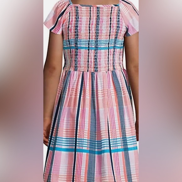 Land End Kids - Girls Caped Sleeve dress - Picture 9 of 10